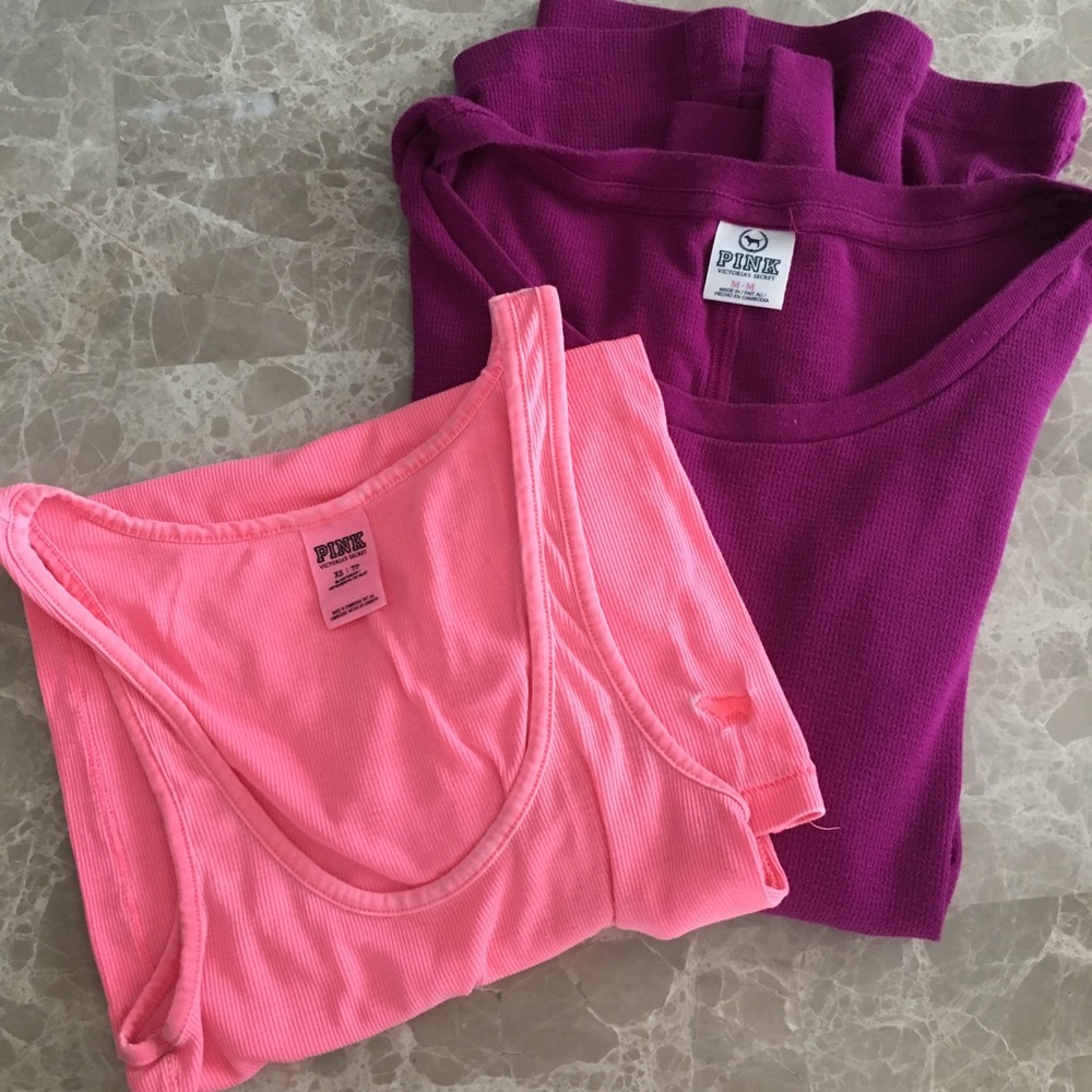 PINK Victoria’s Secret bundle: long sleeve & tank